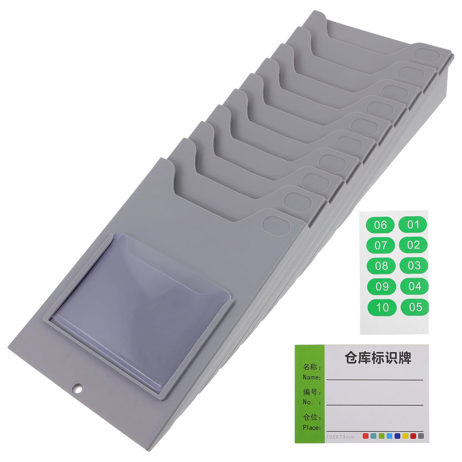 

Wall-mounted Time Cards Rack Warehouse Material Card Rack Time Cards Holder