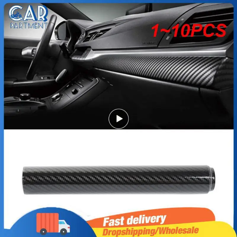 

1 ~ 10 шт. Автомобильная наклейка, глянцевая виниловая пленка из углеродного волокна, автомобильная пленка, суперглянцевая углеродная пленка 7D с размером 20 см x 152 см, водонепроницаемая пленка