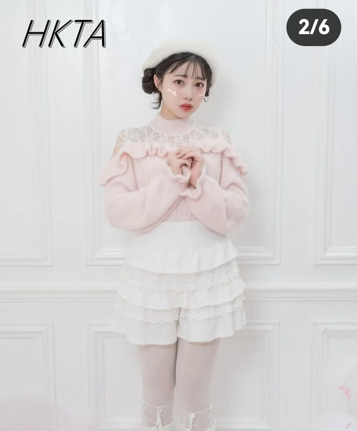 Японский свитер Hc женский норковый плюшевый пушистый с открытыми плечами и