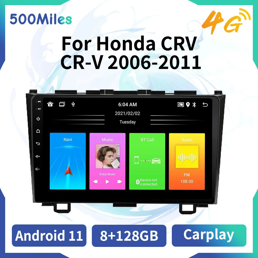 

2 Din Android Car Stereo for Honda CR-V 2006-2011 Car Radio Multimedia Player Auto Navigation WIFI Navi GPS 4G Carplay Head Unit