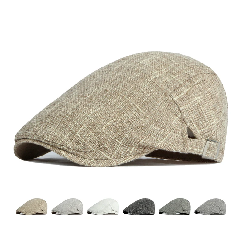 

Newsboy Caps Hat Men's Spring Summer Thin Beret British Vintage Cap Women's Gatsby Painters Hats Ivy Gorro Hombre Boina
