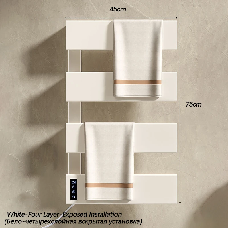 

Электрический полотенцесушитель cmaos белый алюминиевый