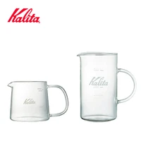 japan kalita heat resistant glass hand brewed coffee sharing pot under the pot cute pot jug400500ml
