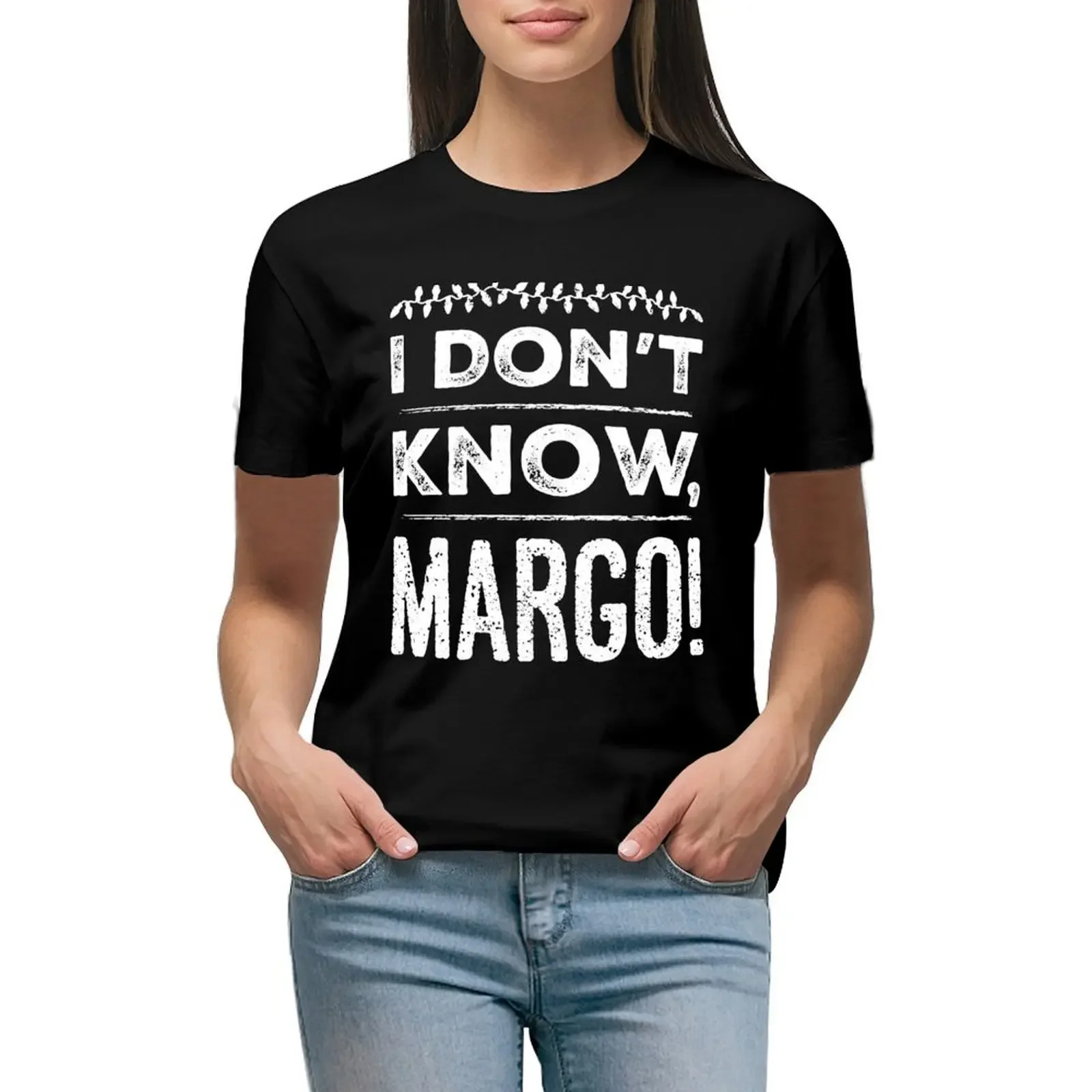 Я не знаю Марго! Футболка забавные аниме одежда рубашки футболки с рисунком