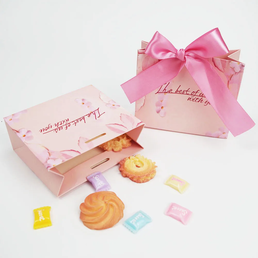 

Совершенно новая Подарочная коробка для конфет, Подарочный мини-пакет из серого мрамора, бумажная коробка для детского праздника, коробка д...