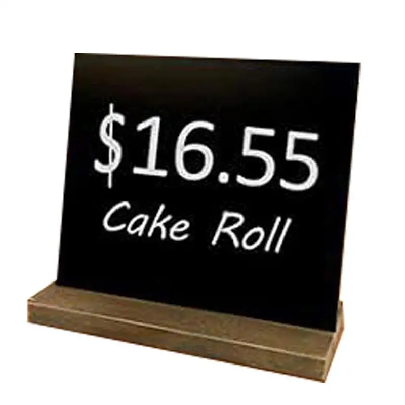 

Chalk Board Sign Board Small Chalkboard Tabletop Blackboard Display Rectangle Wood Place Cards Erasable Message Board Signs For