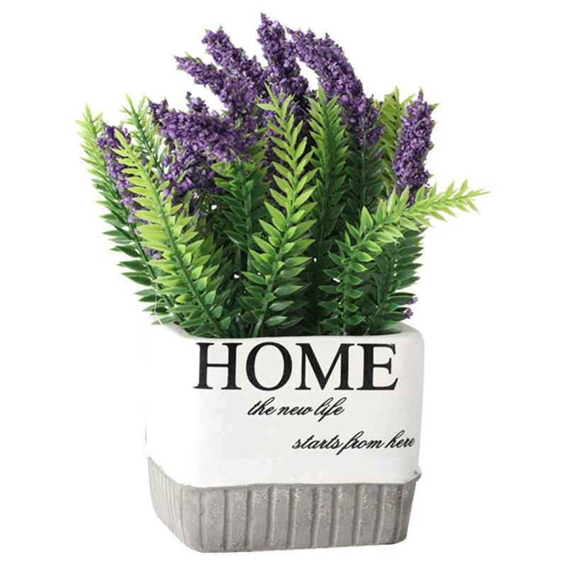 Свежие имитации зеленых растений горшечные растения мебель для дома цементные