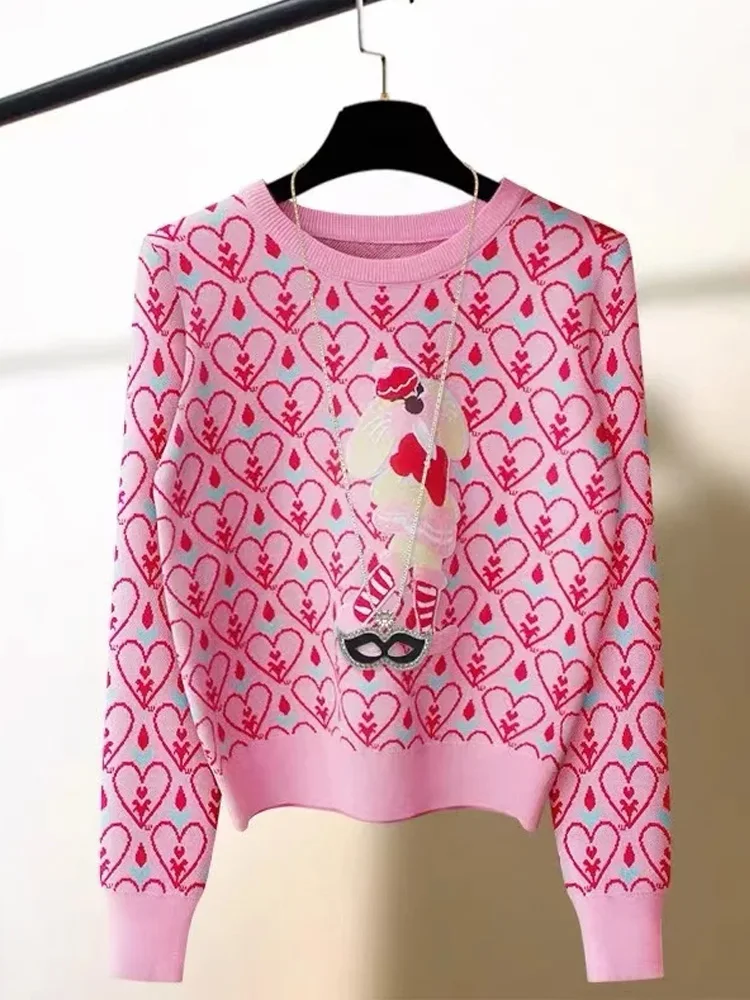 Женский свитер с длинным рукавом элегантный вязаный пуловер в винтажном стиле