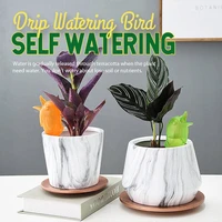 self spike planter drip watering bird houseplant plant pot birdie automatic watering device