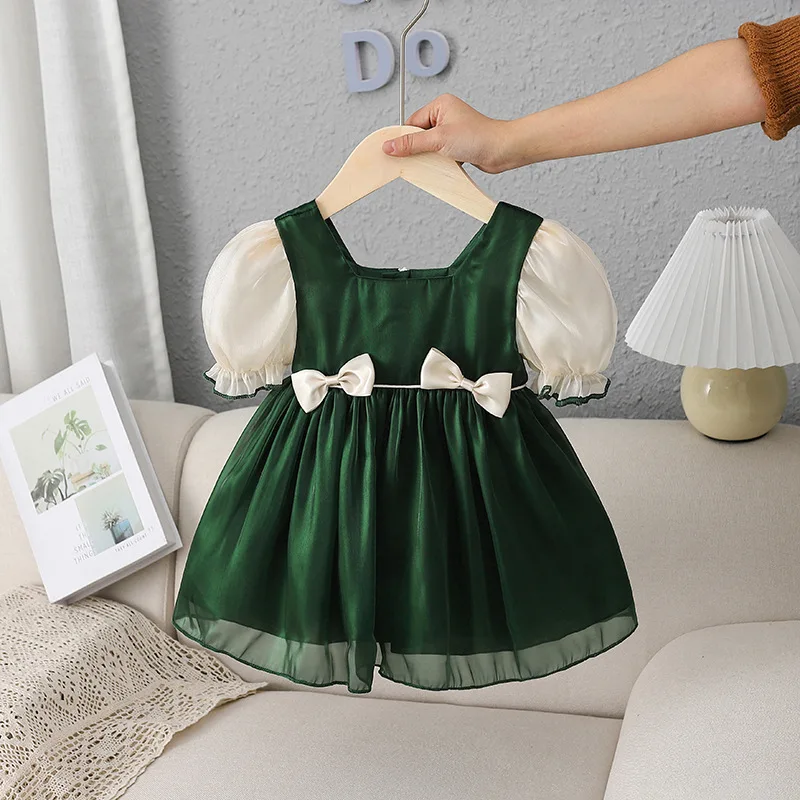 

Children's Clothing 2022 Summer New Girls Dresses Children's Short Sleeve Dresses Princess Dresses Vestidos Para Niña