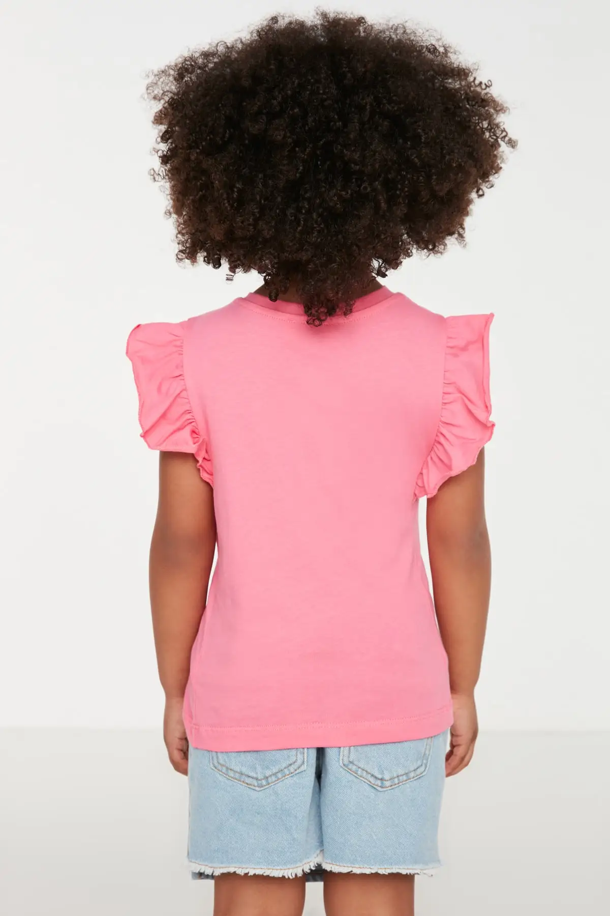 

2'li Package Printed Sleeve Detail Girl Boy Knitted T-Shirt TKDSS22TS0672