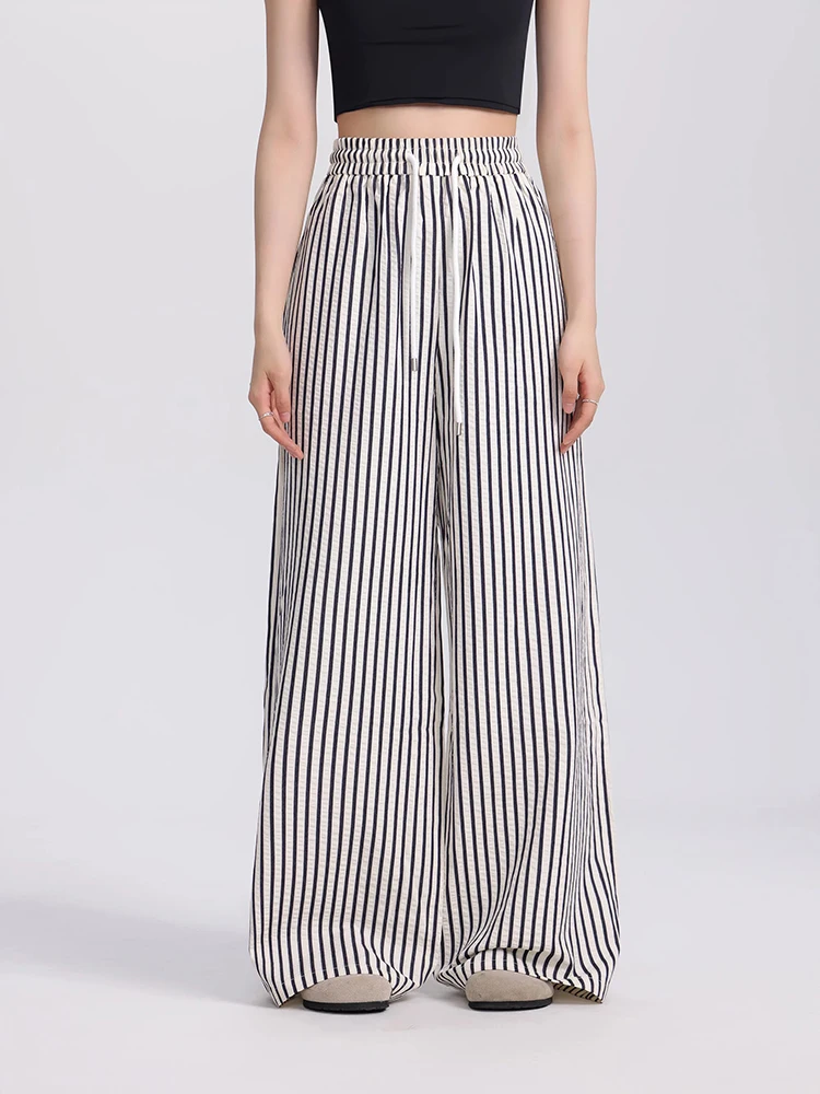 Женские широкие брюки с высокой талией