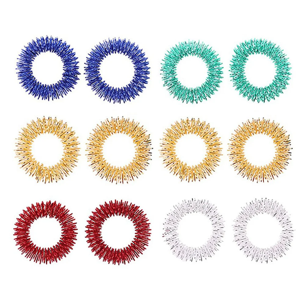 

30pcs Acupressure Finger Ring Spiky Finger Rings for Stress Relief