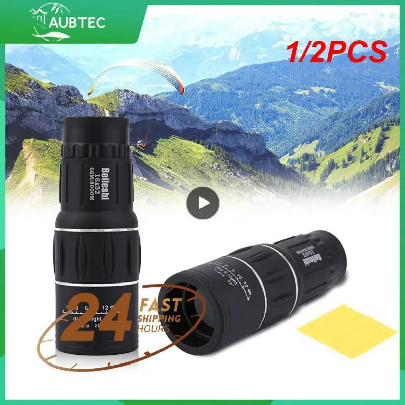 

1/2PCS Dual Focus Monocular Telescope16x Zoom Binoculars 66M/8000M Scope Adjustable focus length ocular lens according