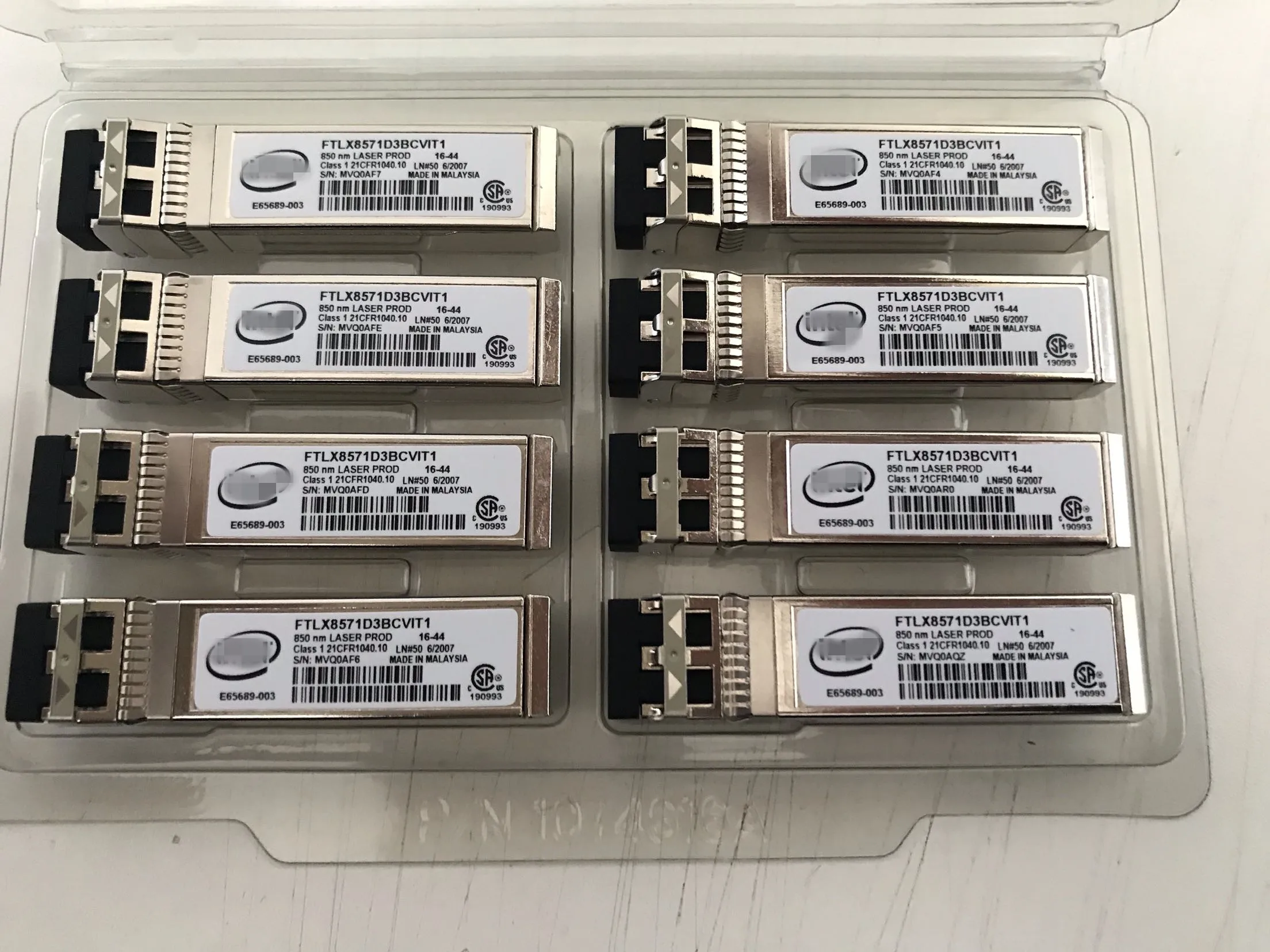 Inte-l 10g sfp Transceiver FTLX8571D3BCVIT1/850nm sr fiber module/Network adapter Switch Optical fiber module/switch adapter 10g