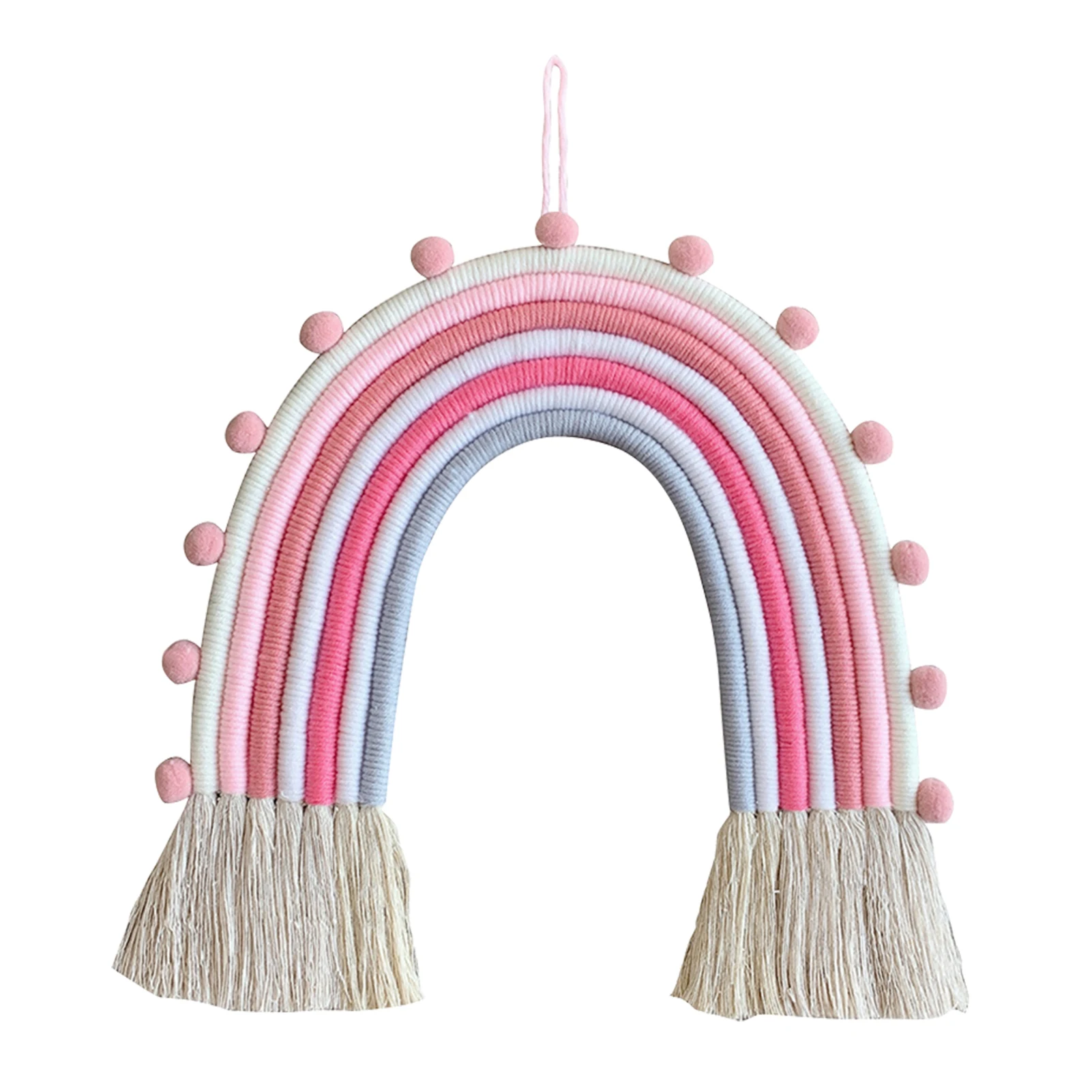

Детский макраме Радужный подвесной орнамент Красочный Милый для спальни малыш ремесла Настенный декор Детская комната подарки Домашний со...