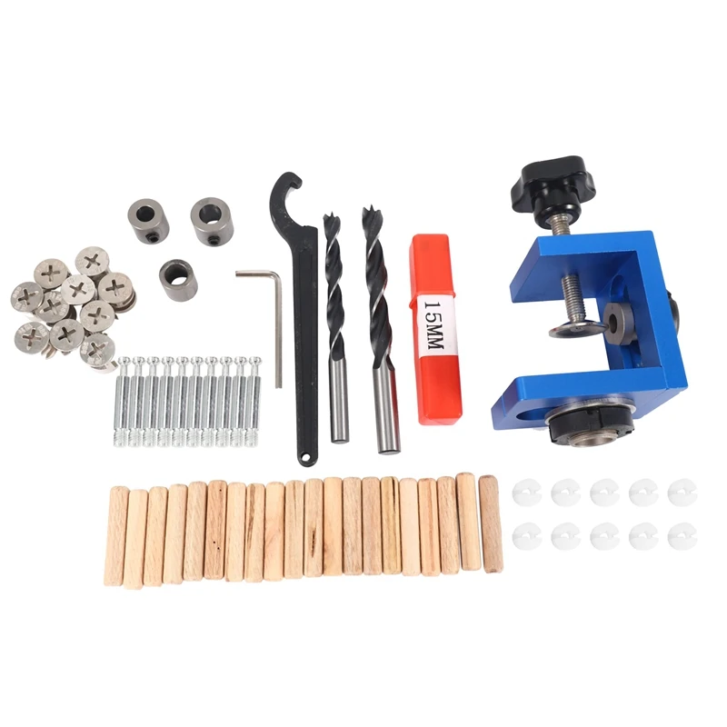 

Woodworking Drilling Locator Guide Wood Dowel Hole Drilling Guide Jig Drill Bit Kit Woodworking Carpentry Positioner Tool