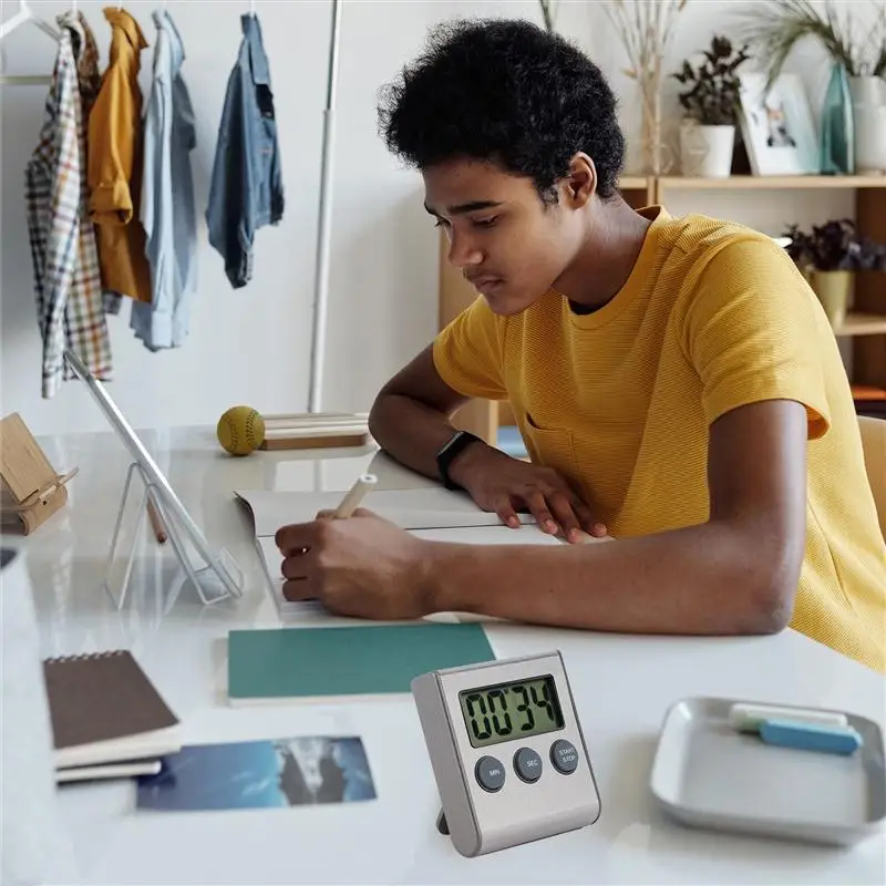 Цифровой кухонный таймер из нержавеющей стали профессиональные минутные