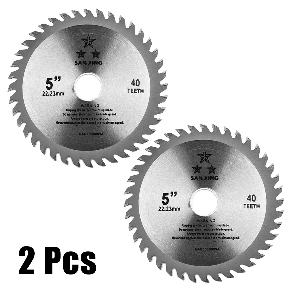 Диск пильный 5-дюймовый с 40 зубцами для работ по дереву и металлу |