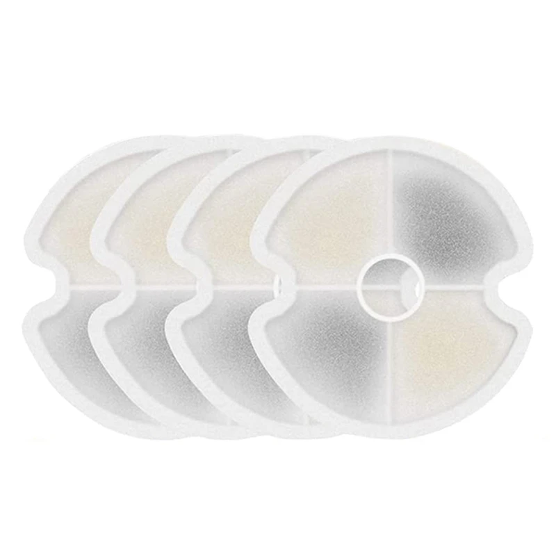 

4Pcs Cat Water Fountain Replacement Filters, Pet Fountain Carbon Filters For Stainless Steel Cat Water Fountain