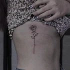 Черная Роза водостойкие Поддельные Татуировки Женщины Девушки руки ноги Талия ключицы цветок переводные наклейки боди-арт Временные татуировки наклейки