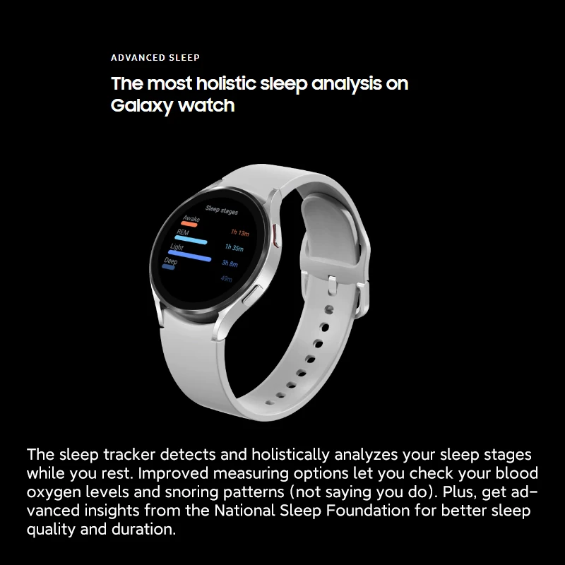 Оригинальные Смарт-часы Samsung Galaxy Watch 4 Bluetooth Φ 40 мм NFC AMOLED дисплей измерение