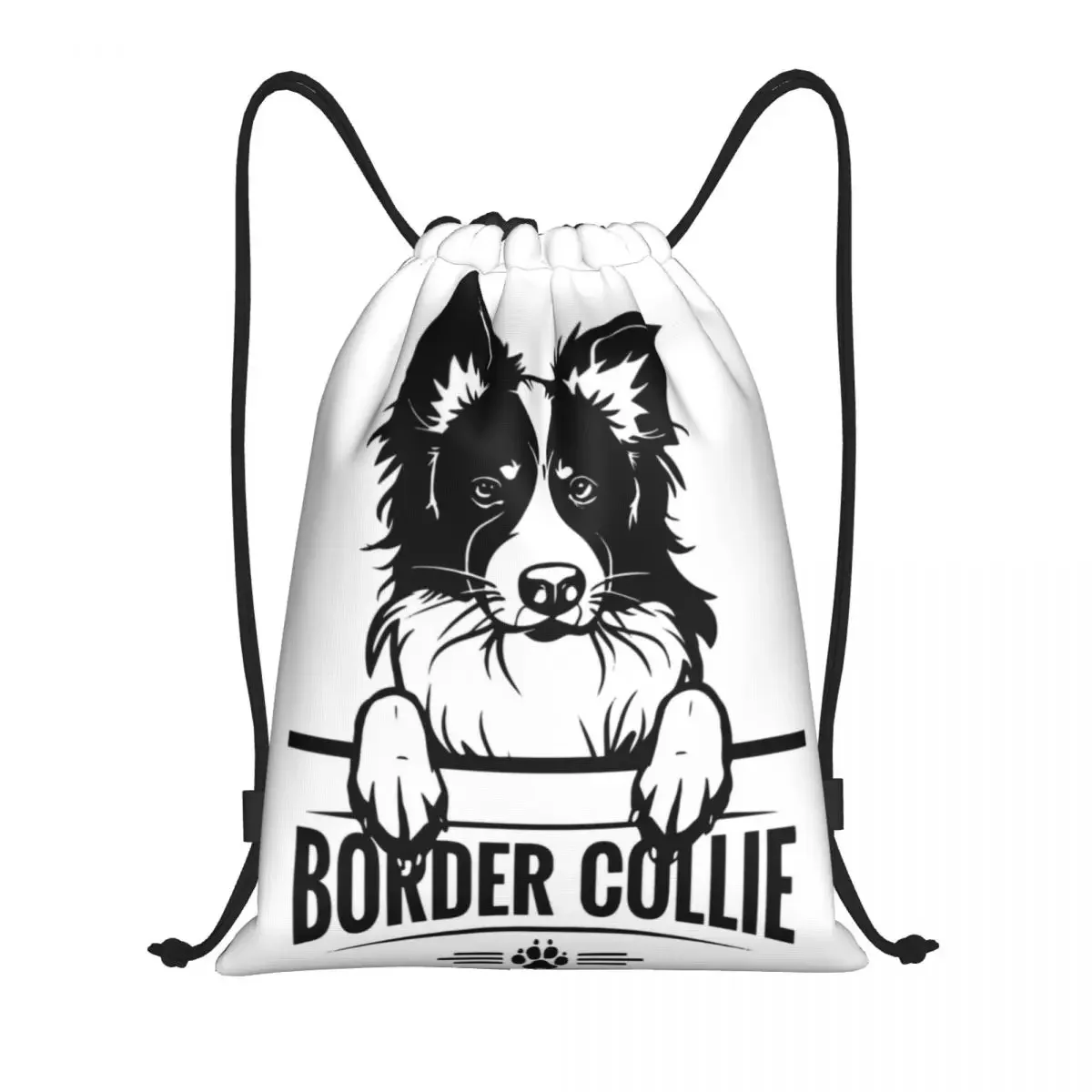 Милые индивидуальные сумки на шнурке Border Collie для мужчин и женщин легкий Забавный