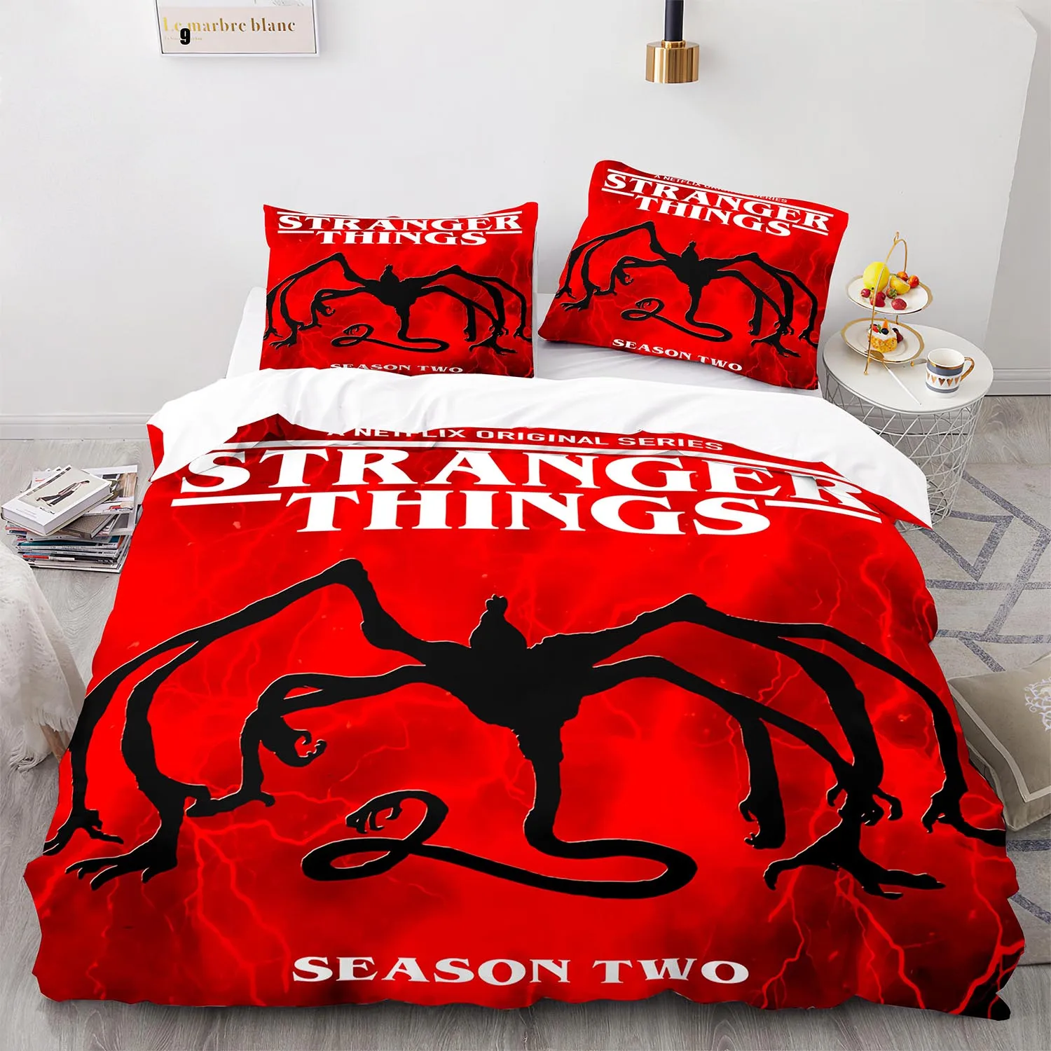 

New Stranger Things Bedding Set Single Twin Full Queen King Size Stranger Things Bed Set Aldult Kid Bedroom Duvetcover Sets 020