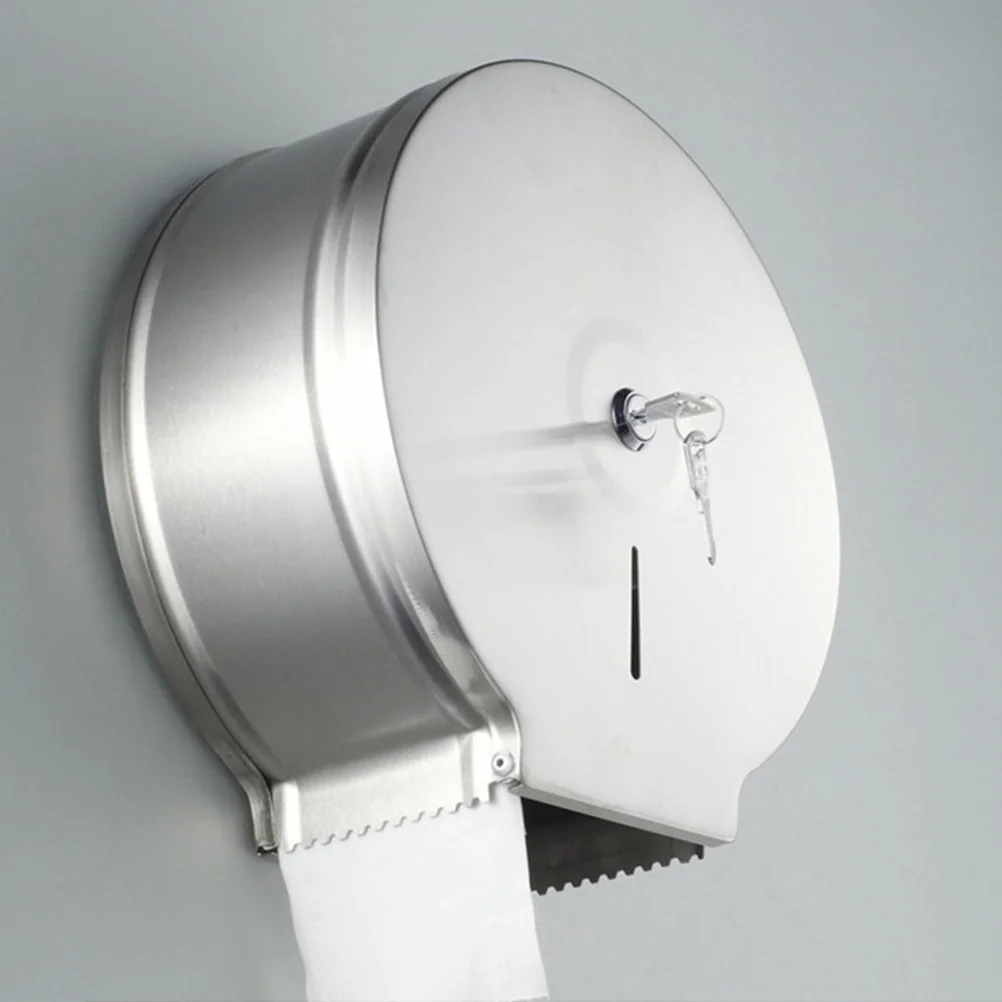 

1Pc Bathroom Wall-Hanging Paper Storage Rack Round Paper Towel Dispenser