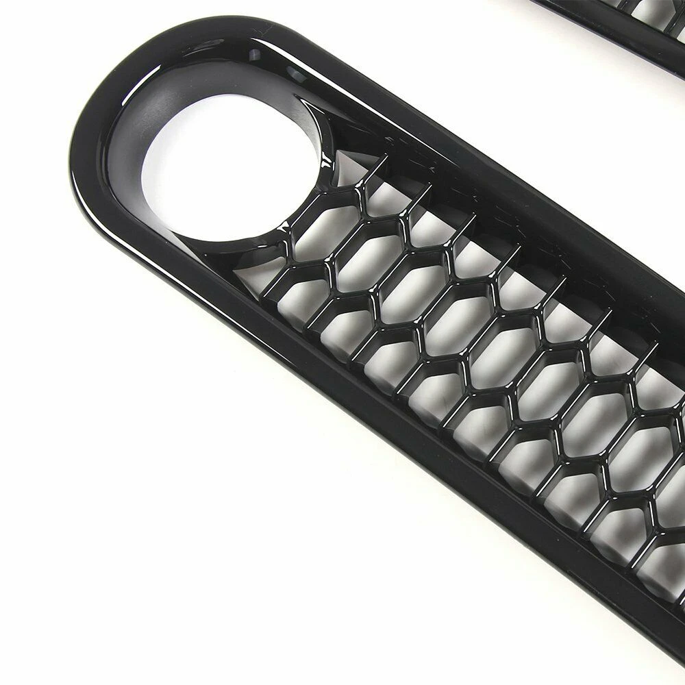 Передняя решетка для гриля внешняя с сотовым зажимом отверстием замка Jeep Wrangler JK