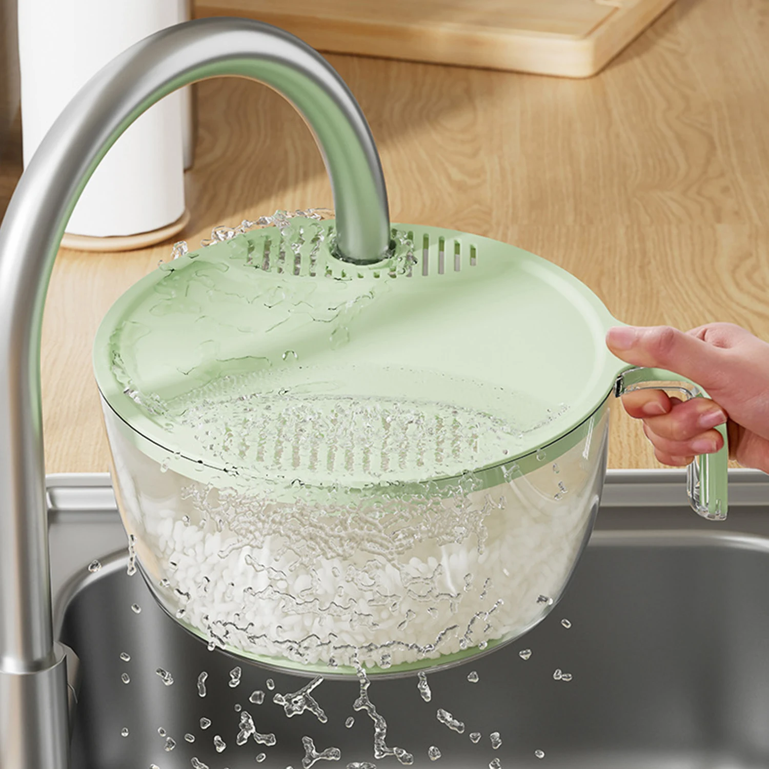 

Round Shape Fruit Vegetable Noodles Washing Basket Drainer Plastic Home Kitchen Organizer Storage Baskets Filters Basin