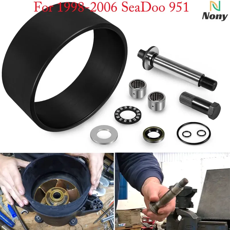 Jet Pump Kit with Wear Ring Impeller Shaft Seal Oil Removal Installation Tool for 1998-2006 SeaDoo 951 XP 3D RX XP GSX GTS LRV