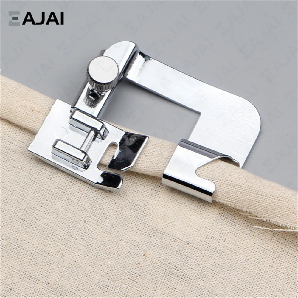 

Eajai 1PCS 13 19 22mm Domestic Sewing Machine Foot Presser Foot Rolled Hem Feet For Brother Singer Sew Accessories