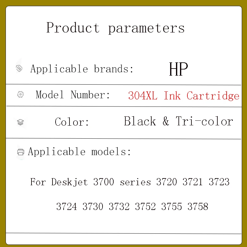 Восстановление 304xl замена картриджа HP304 для HP 304 XL Deskjet 2620 универсальный 3700 3720 3752 5000