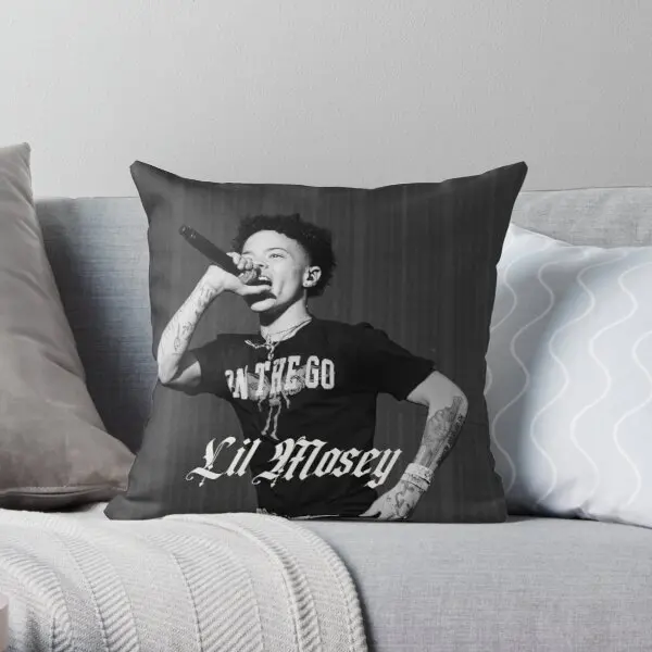 

Lil Mosey Fan Art Merch Printing Throw Pillow Cover Square Sofa Car Comfort Hotel Bedroom Waist Throw Bed Pillows not include