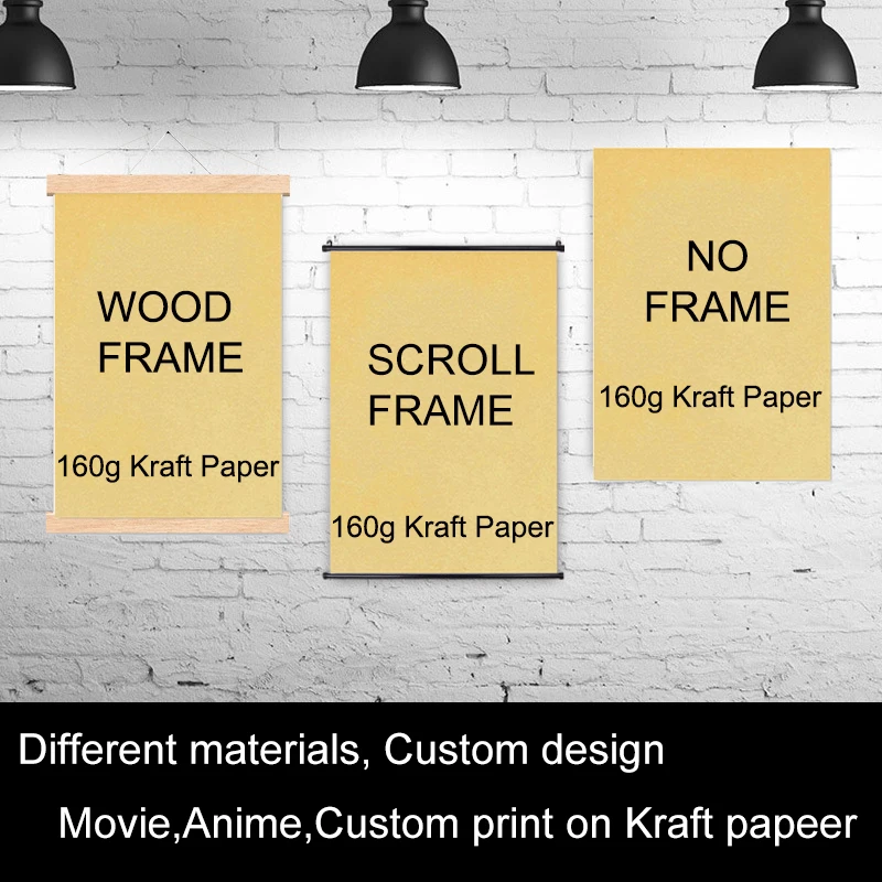 винтаж постеры для интерьера Плакаты из крафт-бумаги с мотивами аниме Моя