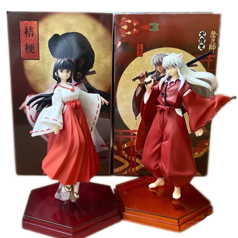 

18cm Anime Inuyasha Figure Kagome Higurashi Kikyo PVC Action Figure Manga Figurine Toys Collection Model Doll Juguetes Kids Gift