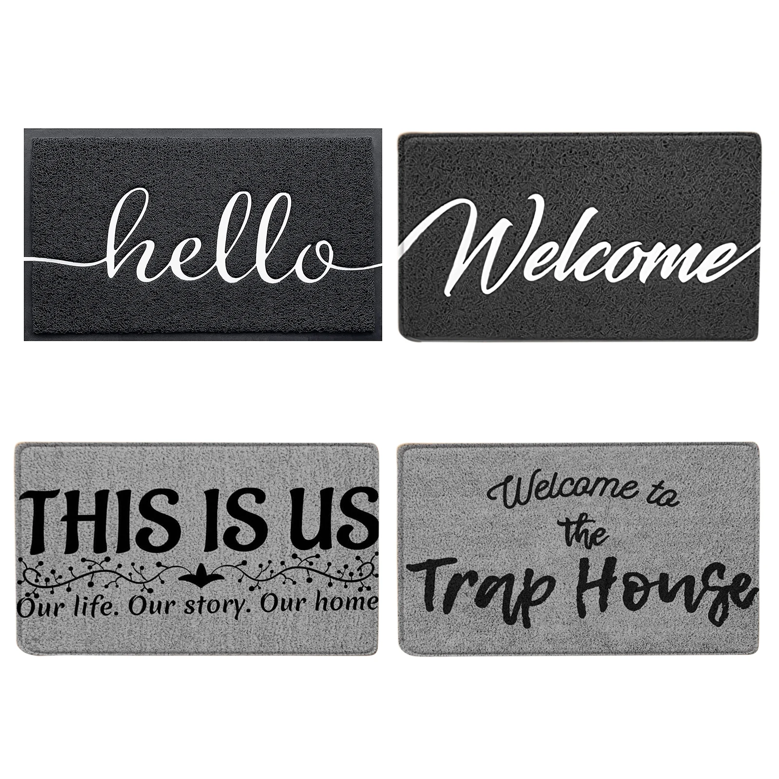 

Entering Door Welcome Mat Non-Slip Floor Carpets Washable Polyester Carpets Bathroom Toilet Floor Mat Bathroom Rug