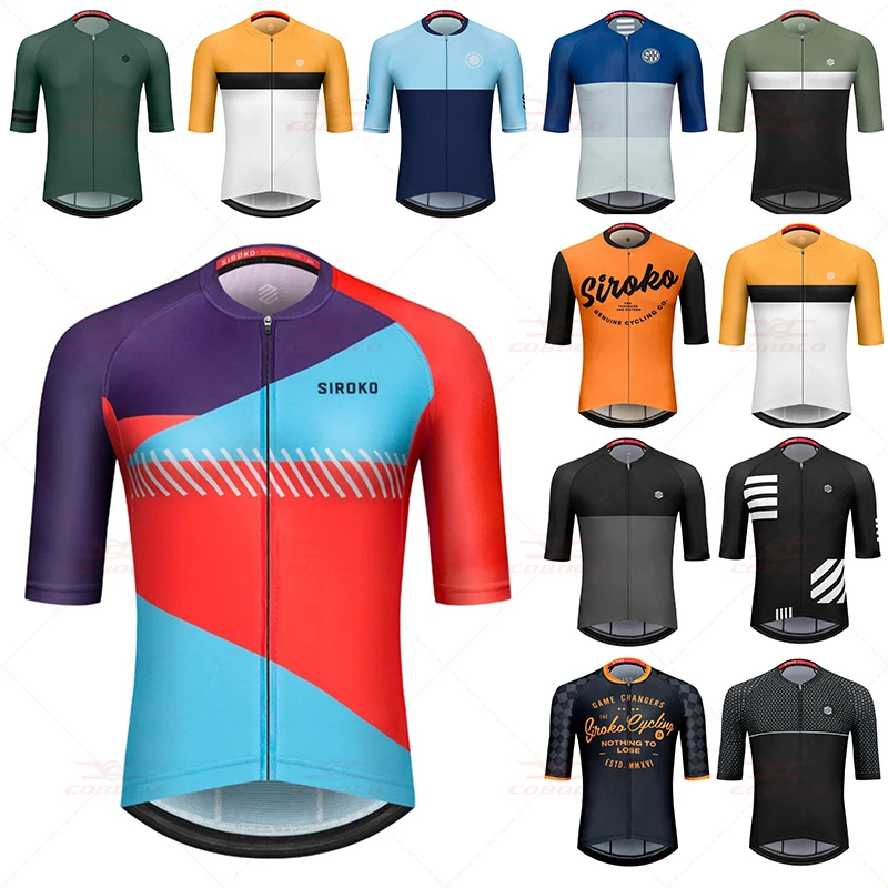 

Team Siroko Cycling Jersey MTB Shirt Summer Road Bike Clothing Quick Dry Bicycle Clothes Men's Short Maillot Ropa Ciclismo