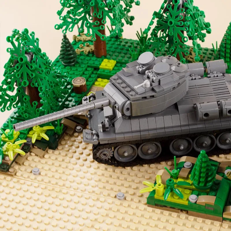Советский Танк T34 Вторая мировая война военные строительные блоки фигурки оружие