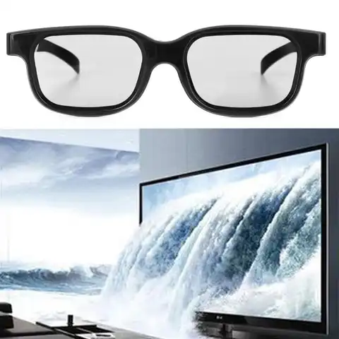 Высококачественные поляризованные Пассивные 3D очки черного цвета H3 для ТВ реальных D 3D кинотеатров