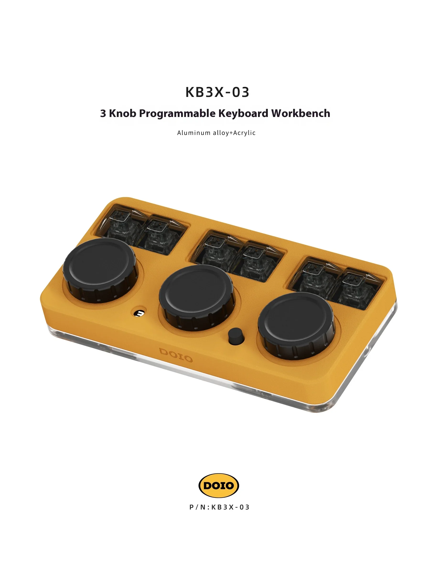 Doio Kb3x-03 механическая клавиатура под заказ алюминиевый сплав Проводная