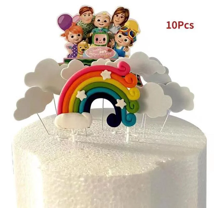 

Мультяшное украшение JJ с мотивом дыни для семейвечерние НКИ, Детская декорация для душа, оболочка для мальчика, детского дня рождения