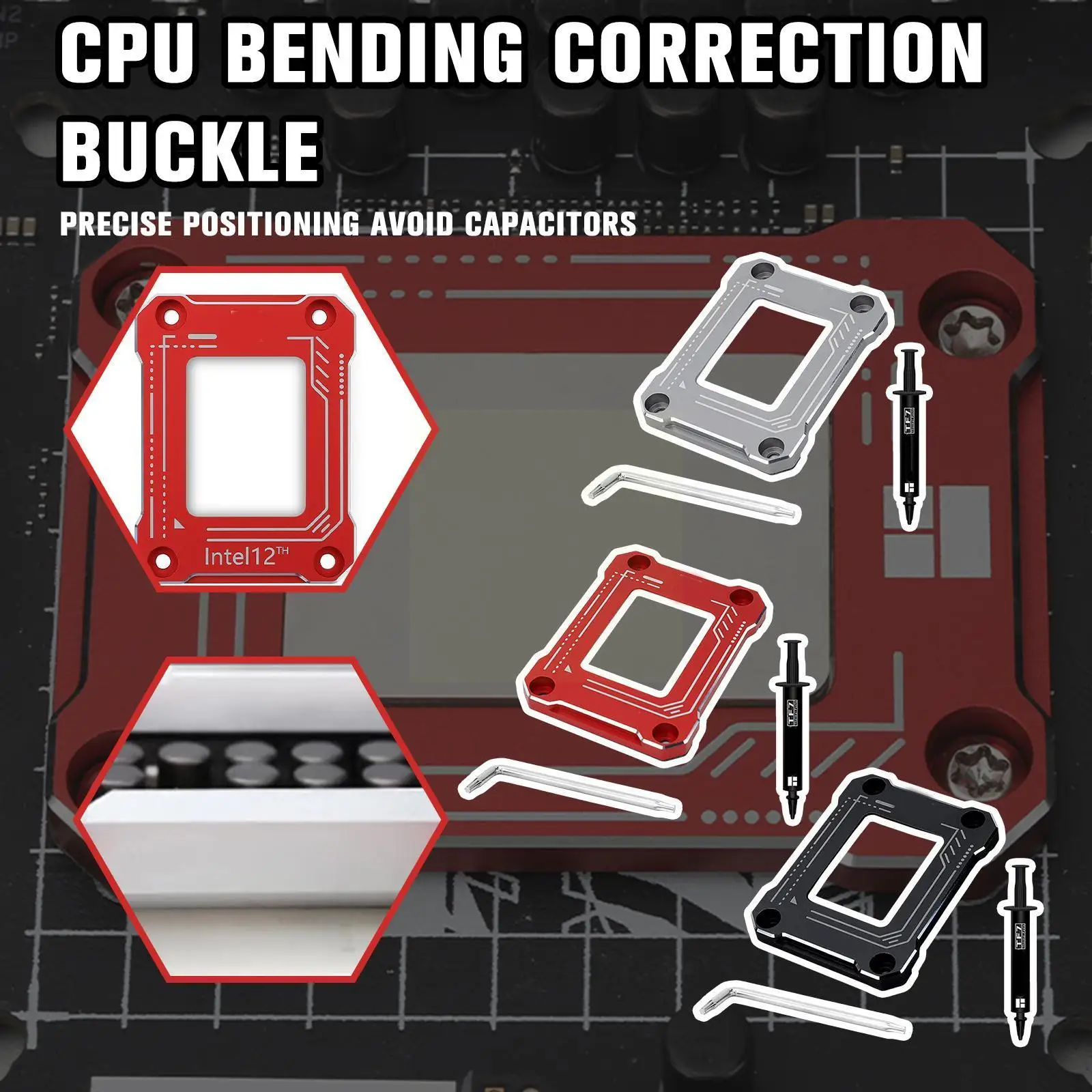 

Anti-bend Frame Lga17xx-bcf For 12th Cpu Bending Corrector Frame 1700 Cpu Fixed Backplane With Thermal Paste Screwdri M7v3