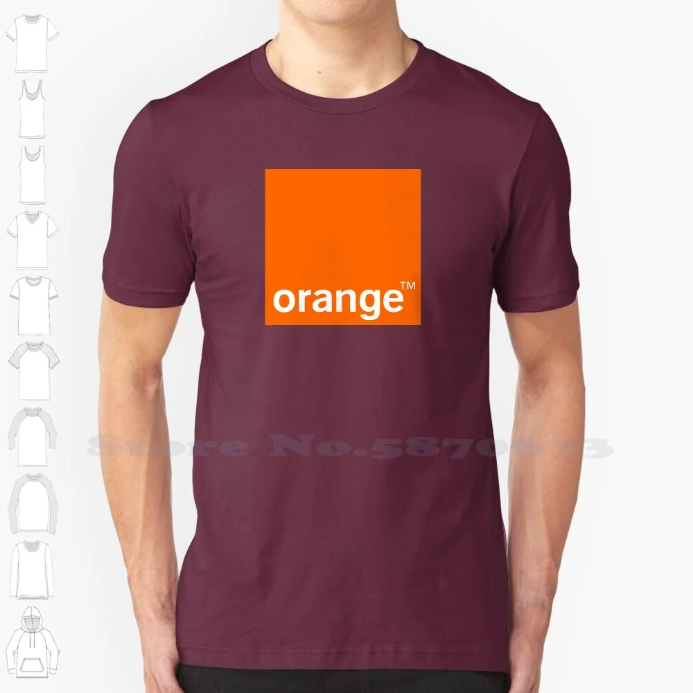 

Orange Logo Brand Logo 2023 Streetwear T Shirt Top Quality Graphic Tees