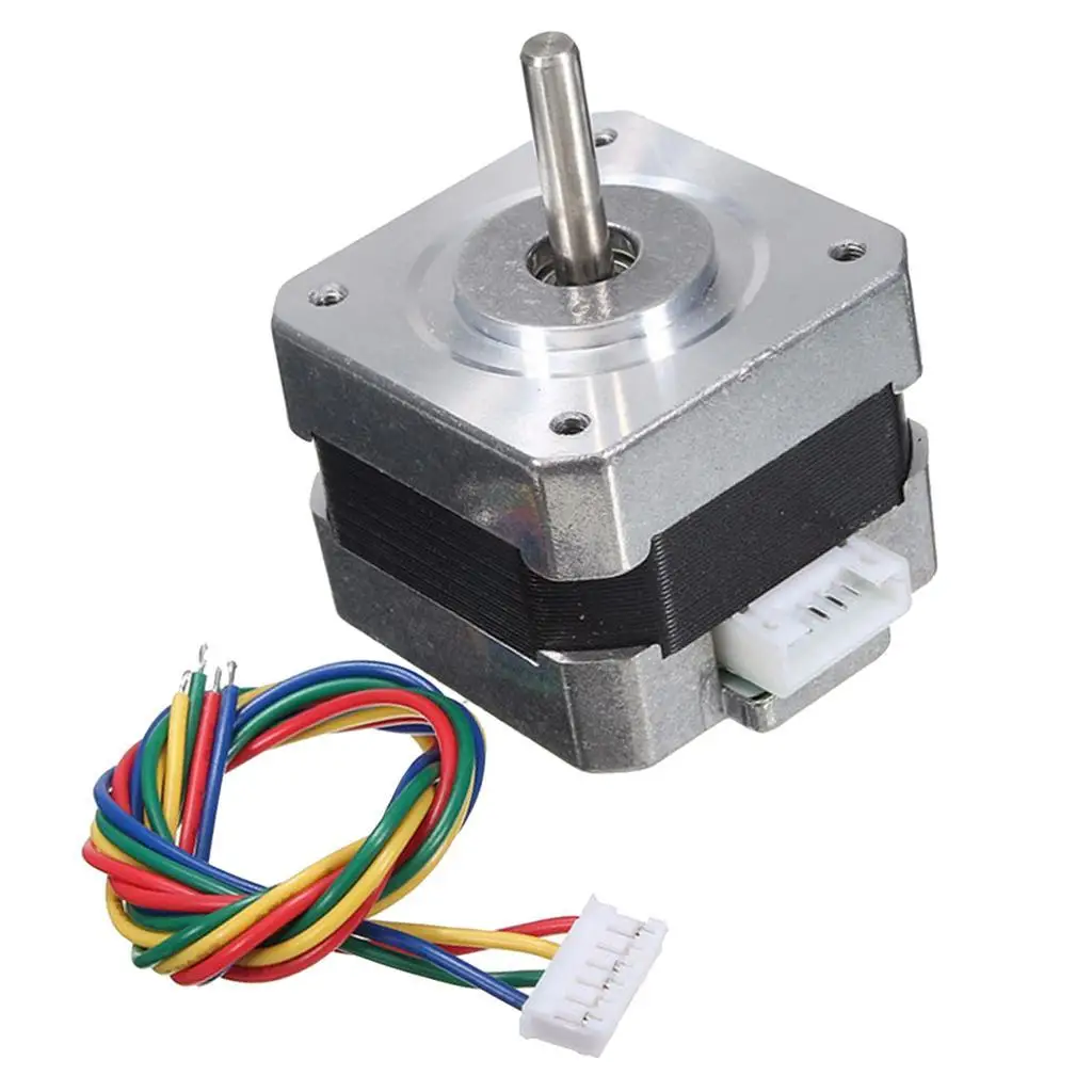 

Metal Nema 17 Stepper Motor 28N.cm 0.4A 12V 1.for CNC 3D Printer