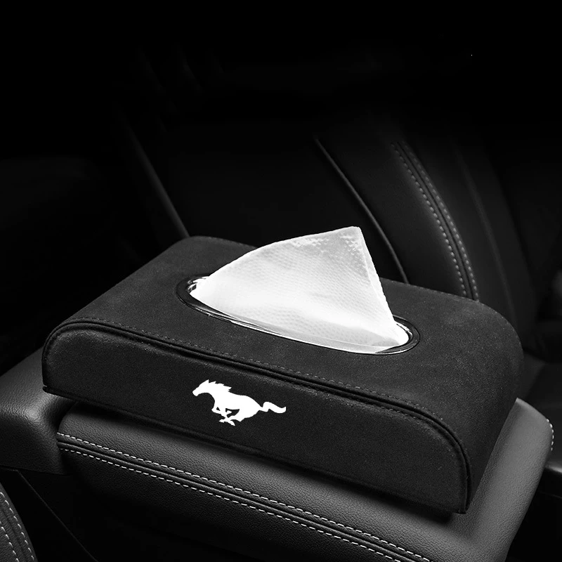 Кожаная креативная подвесная коробка для салфеток в автомобиле Ford Mustang Shelby GT350 GT500