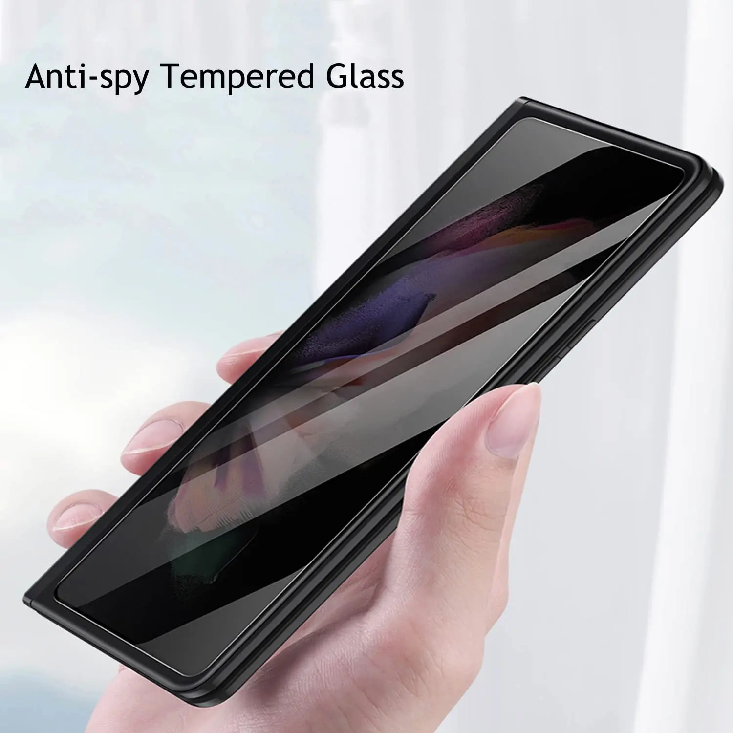privacy tempered glass screen protector suit for samsung galaxy z fold 3 5gw22z fold 2w21frontoutside full covered free global shipping