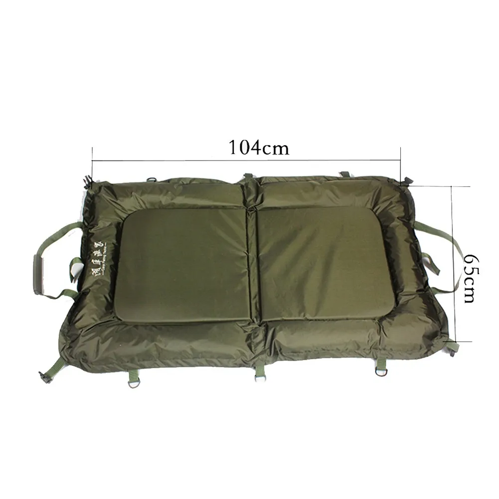 

Fishing Unhooking Mat Foldable Carp Fishing Landing Mat Green Waterproof Lightweight Fishing Care Pad Protection 104 * 65cm Mat