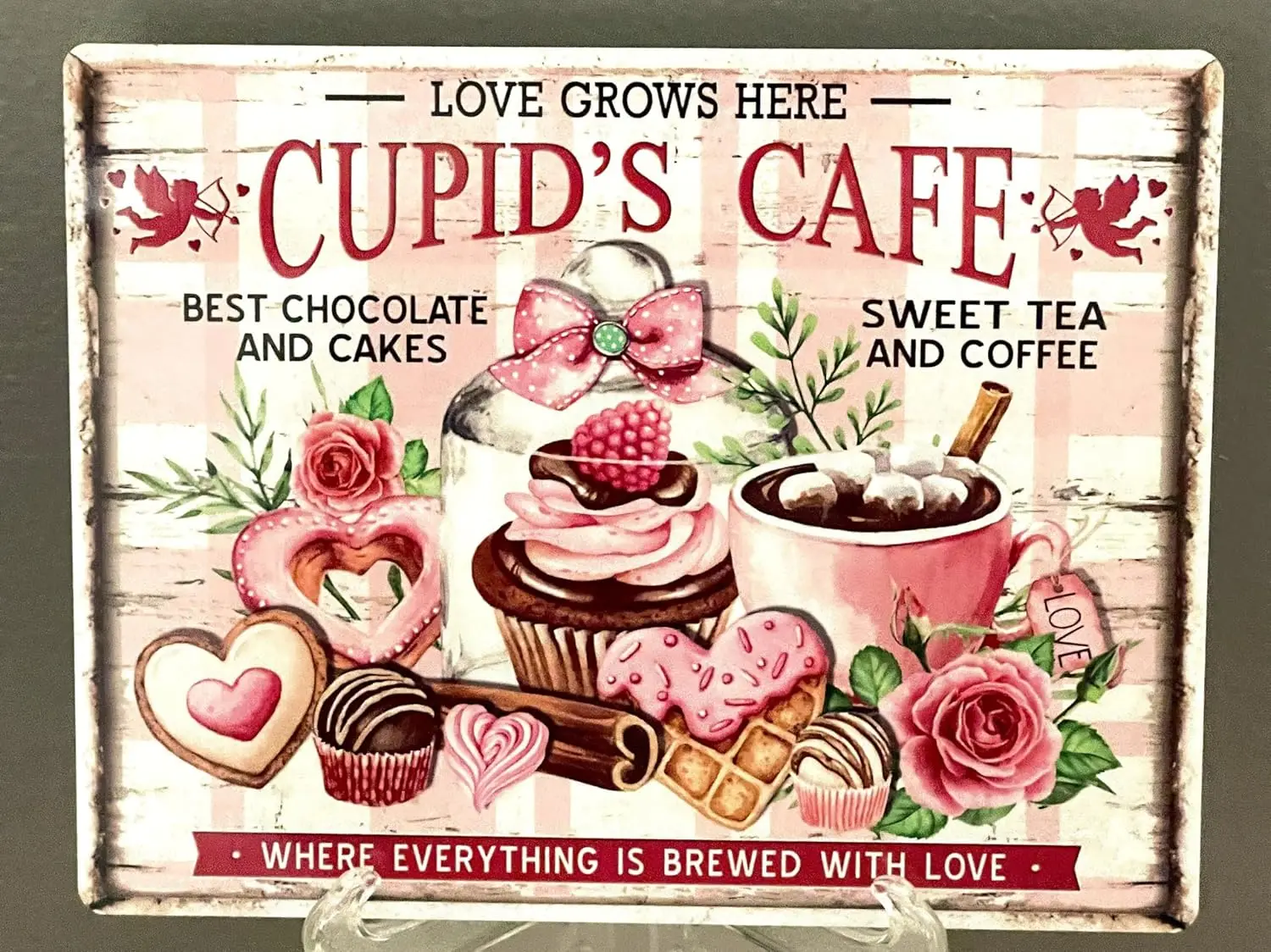 

Металлическая табличка День Святого Валентина